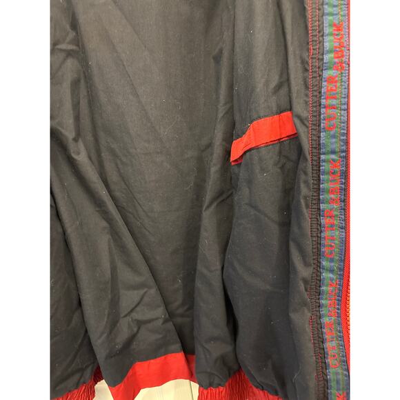 Vtg 80s/90s Cutter & Buck Red bomber jacket, retro outdoors, pockets snaps - Picture 8 of 8